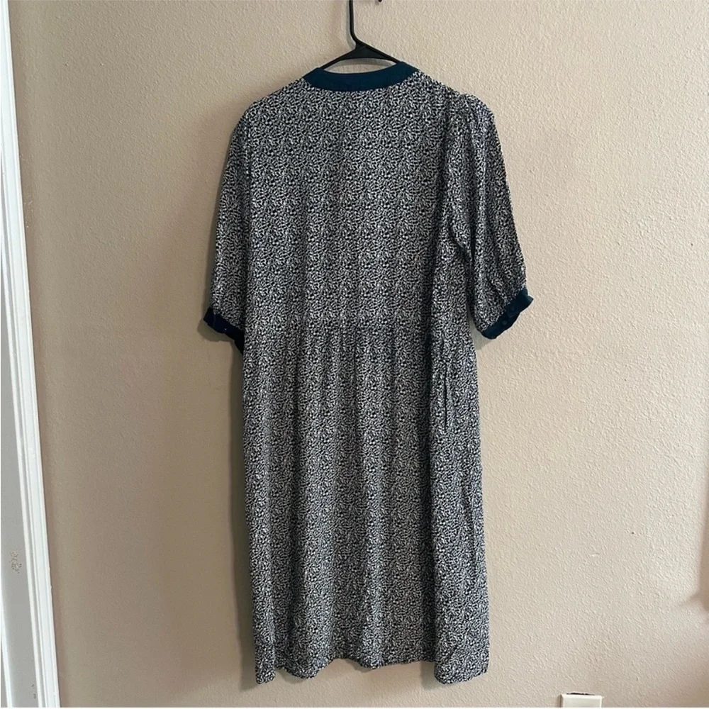 Vintage Garfinckel’s Silk Tie Front Midi dress - Picture 5 of 6